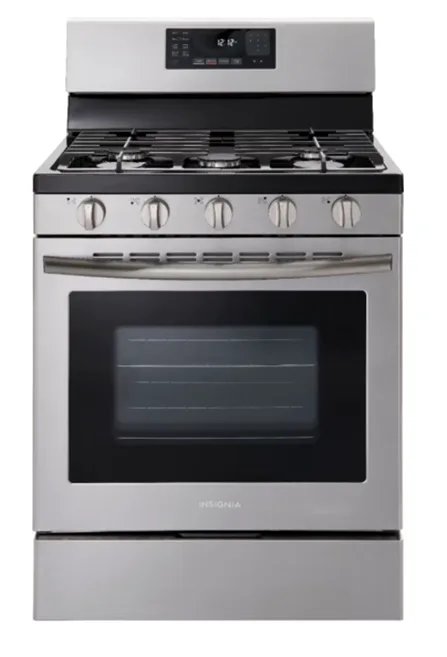 Recalled Insignia Front Control Gas Range, model number: NS-RGFGSS1