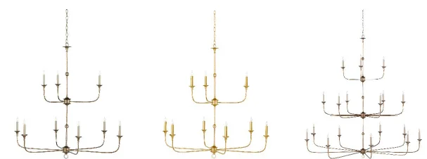 Recalled Currey & Company's Nottaway Chandeliers