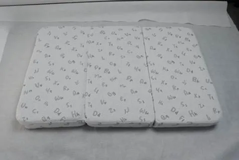 Recalled Voomf Tri-Fold Play Yard Mattress – letters print