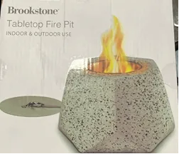 Recalled Brookstone-branded Tabletop Fire Pit model number BSFIREPIT01