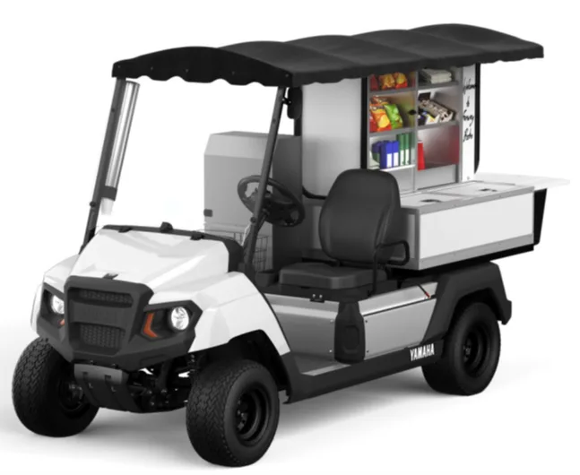 One of the various colors of the model year 2019-2025 UMAX Bistro and Bistro Deluxe Vehicles (white)